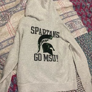 VICTORIA SECRET ✨PINK✨ MSU spartan ZIP UP - size small